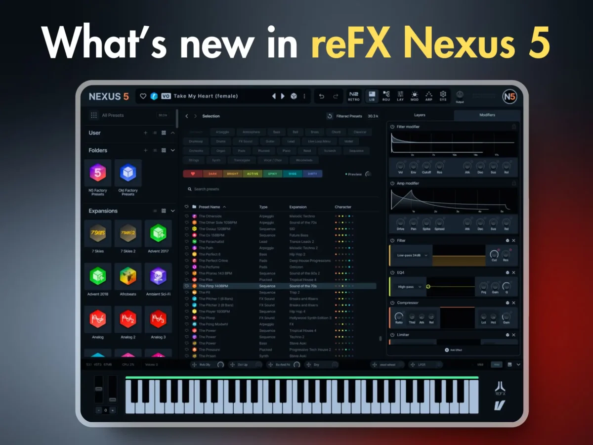 what's nex in refx nexus 5